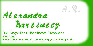 alexandra martinecz business card